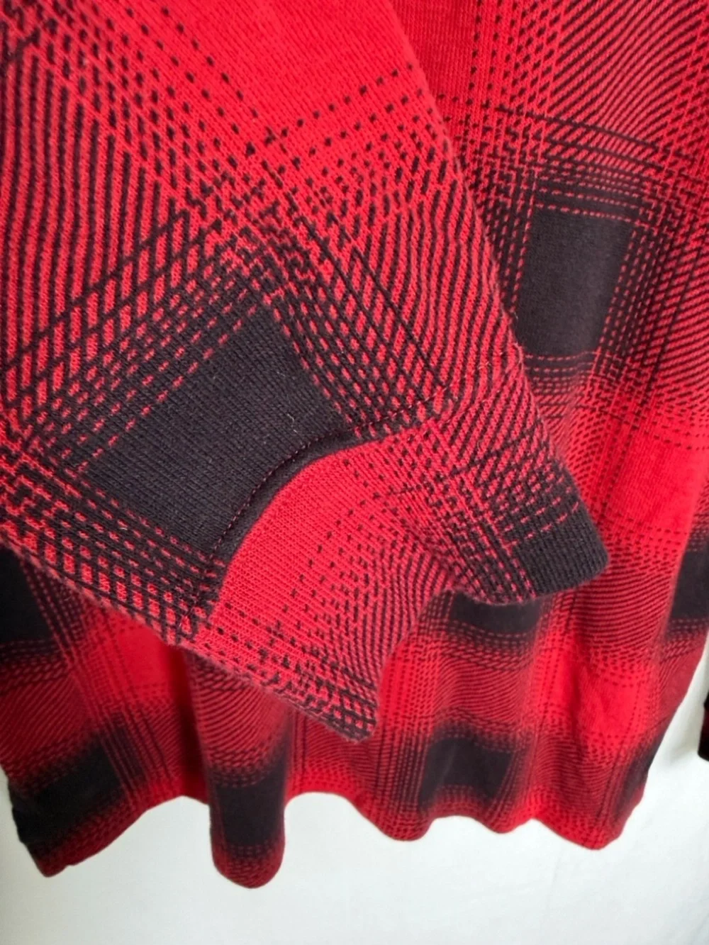 Polo Ralph Lauren Tartan Plaid Red Black Plaid Quarter-Zip Sweater Size S Preppy